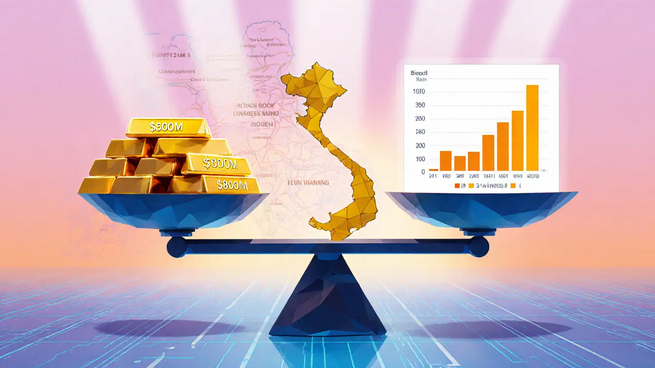Low‑poly digital scale balancing 0M revenue against reduced market liquidity.