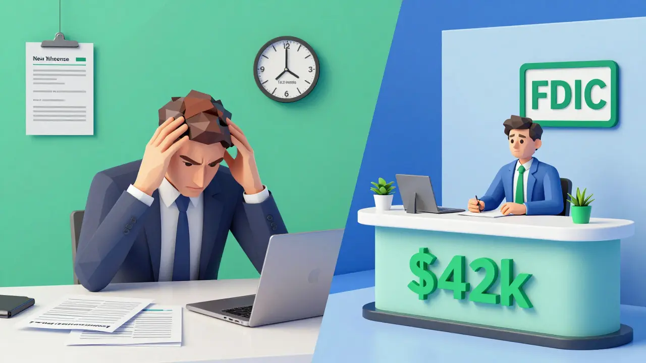 New York vs Wyoming crypto compliance costs contrast in low poly style