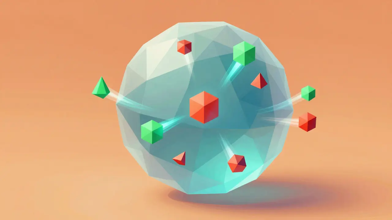 Low poly visualization of cross margin sharing funds across multiple positions