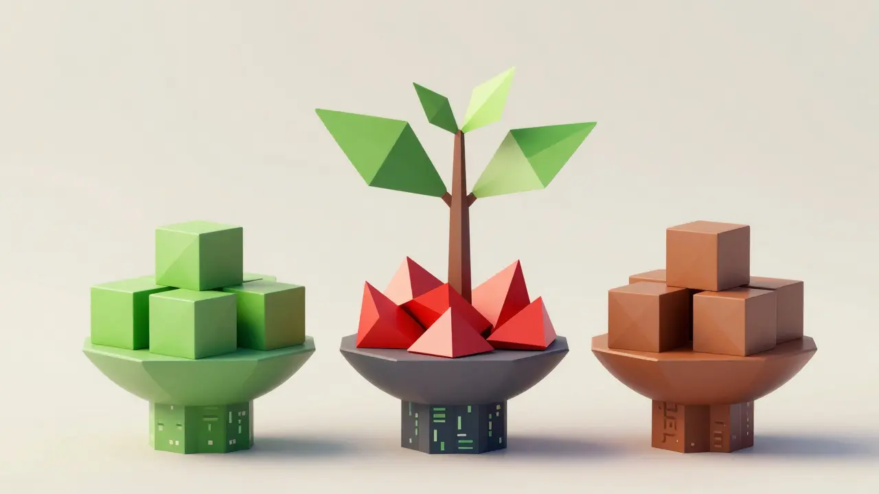 Low poly scale balancing diverse crypto assets