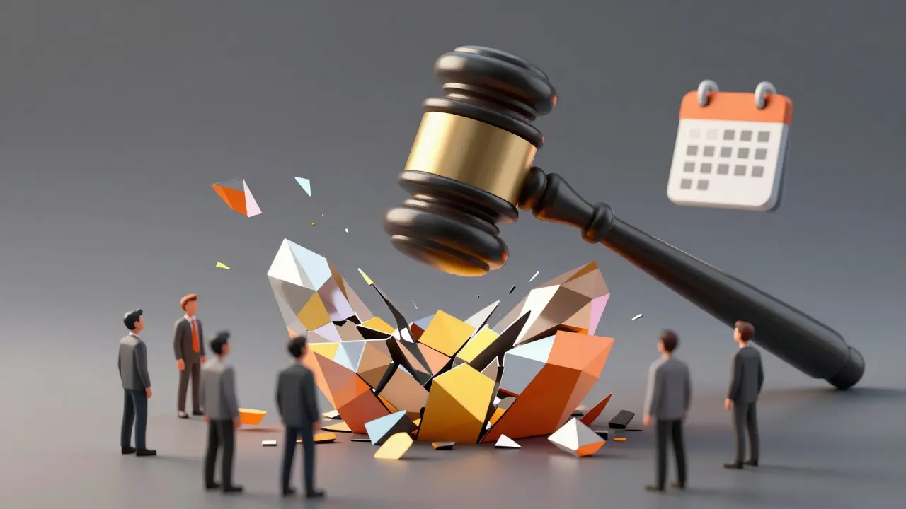 Regulatory gavel cracking fragile crypto market structure low poly