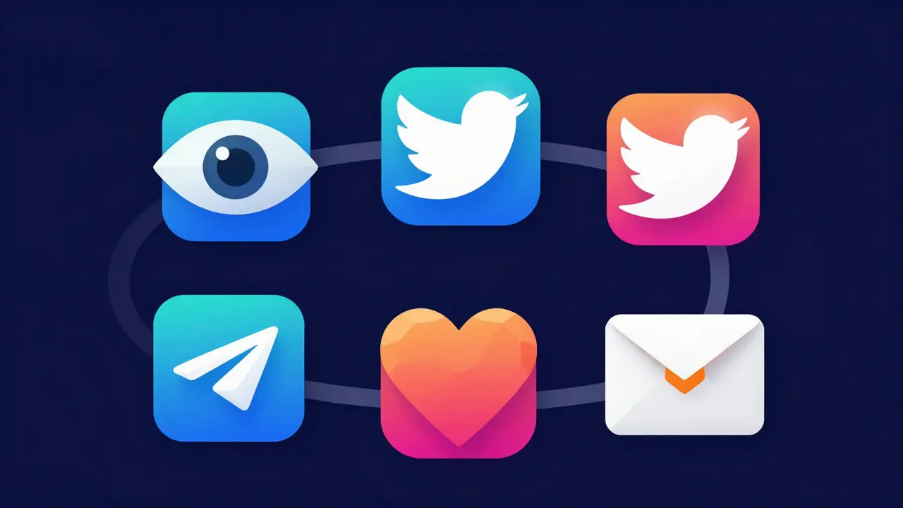 Five geometric icons representing the steps to claim DVI airdrop tokens