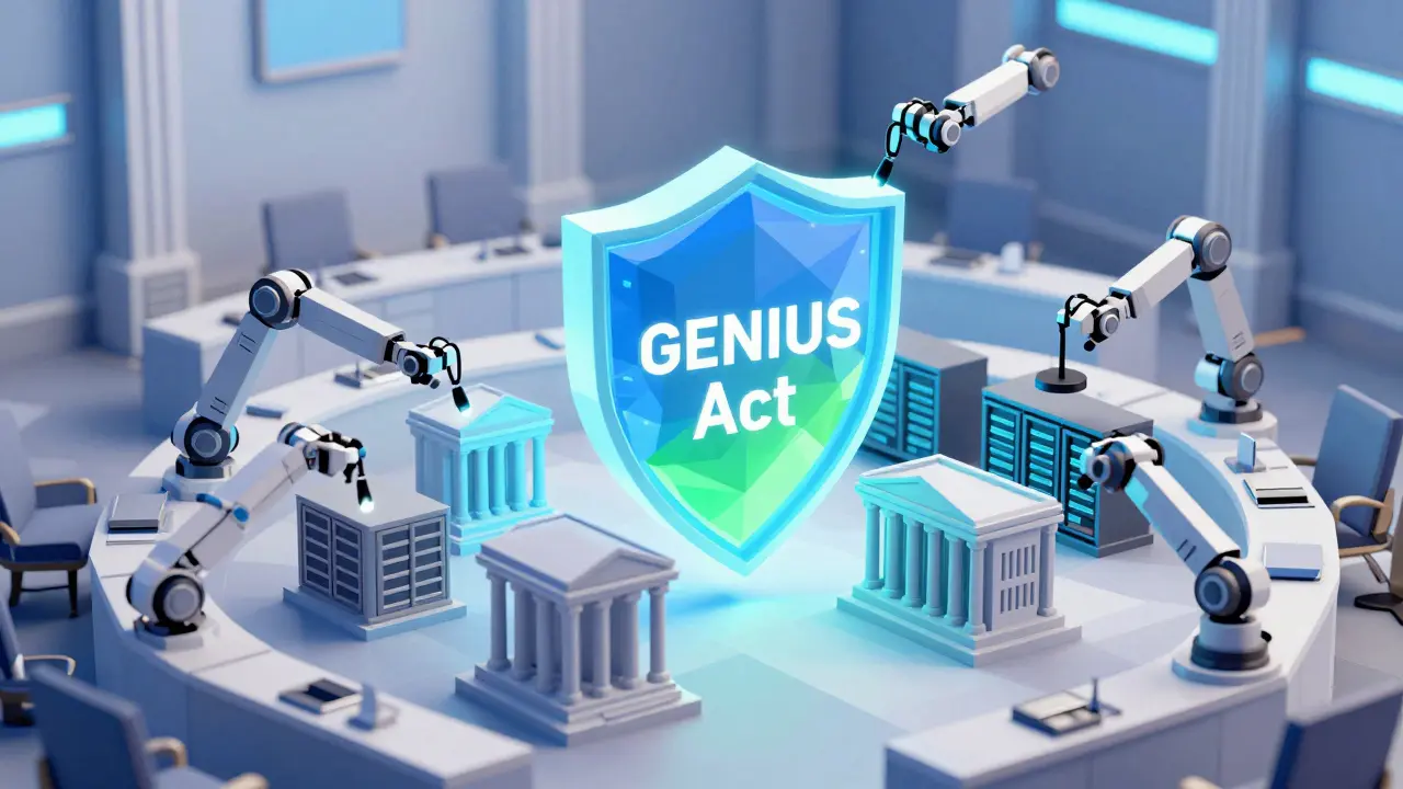 Low poly regulatory shield protecting banks and servers